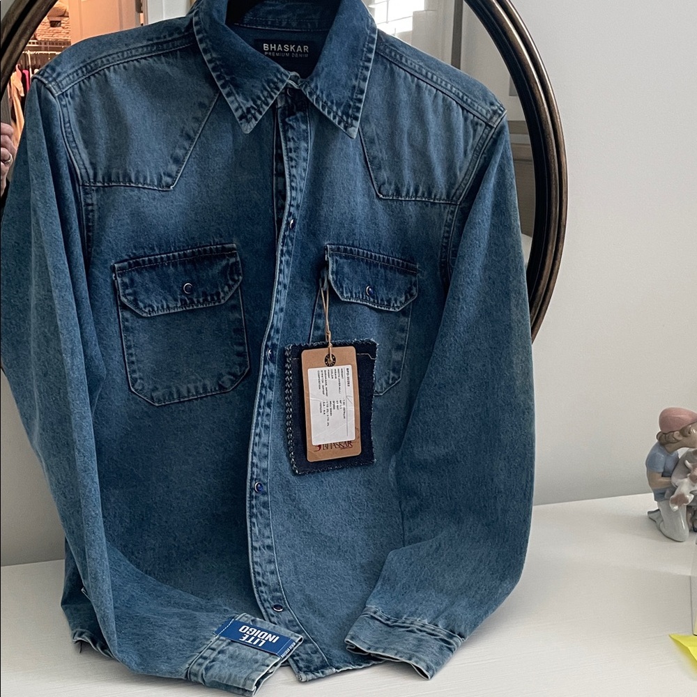 Denim Button-Up Shirt